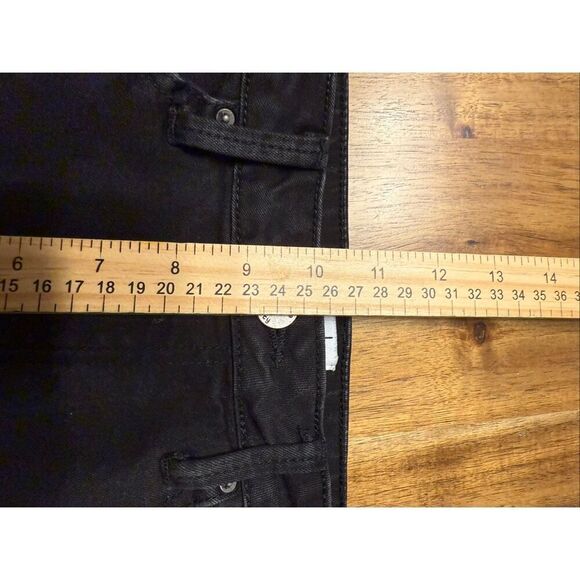 Simple Society Womens Junior Size 7/28 Black Skinny Distressed Dark Stretch Jean - Picture 6 of 7